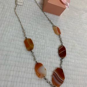 Amber Agates Necklace